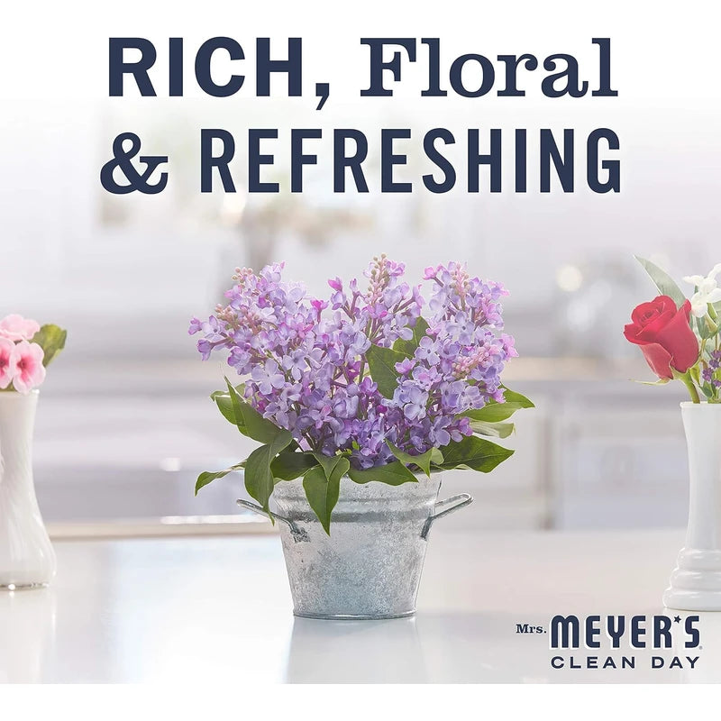 MRS. MEYER'S CLEAN DAY Liquid Dish Soap, Biodegradable Formula, Lilac - Pack of 6