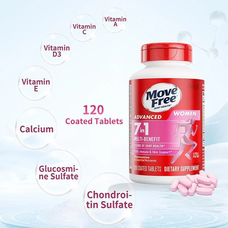 【 Joint Health】Move Free joint health 7-in-1 Combined Set of Men's Multi-Ingredient Glucosamine and Women's Multi-Ingredient Glucosamine