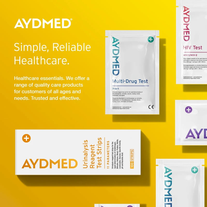 2 x AYDMED Vitamin D Tests | Vitamin D Test Kit for Home Self-Test Blood Screening of Vitamin D Deficiency | Vitamin D Test | Results in 10 Minutes | Expert Accuracy | CE Certified