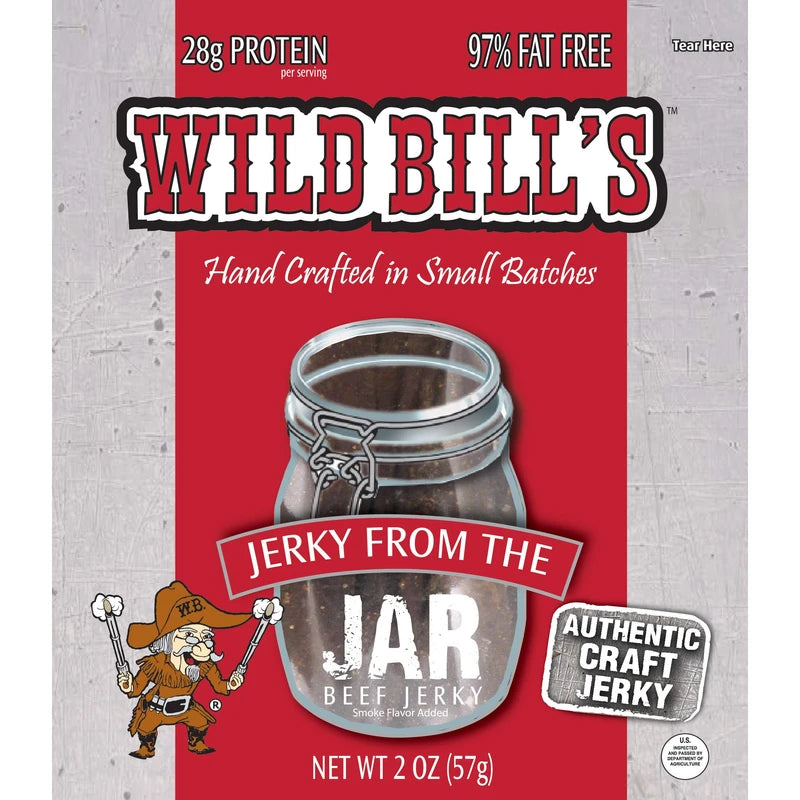 Wild Bill’s Hickory Smoked Beef Jerky From The Jar 2 Ounce Pack (3 count)