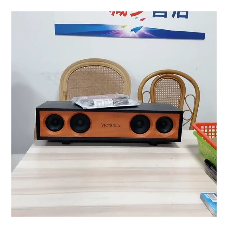Victrola VS-130-WHT Bluetooth Hi-Fi 30-Watt Speaker with Glossy Piano Finish
