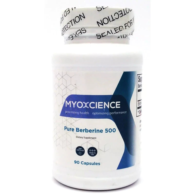 Myoxcience Pure Berberine 500 mg Dietary Supplement - 90 Capsules