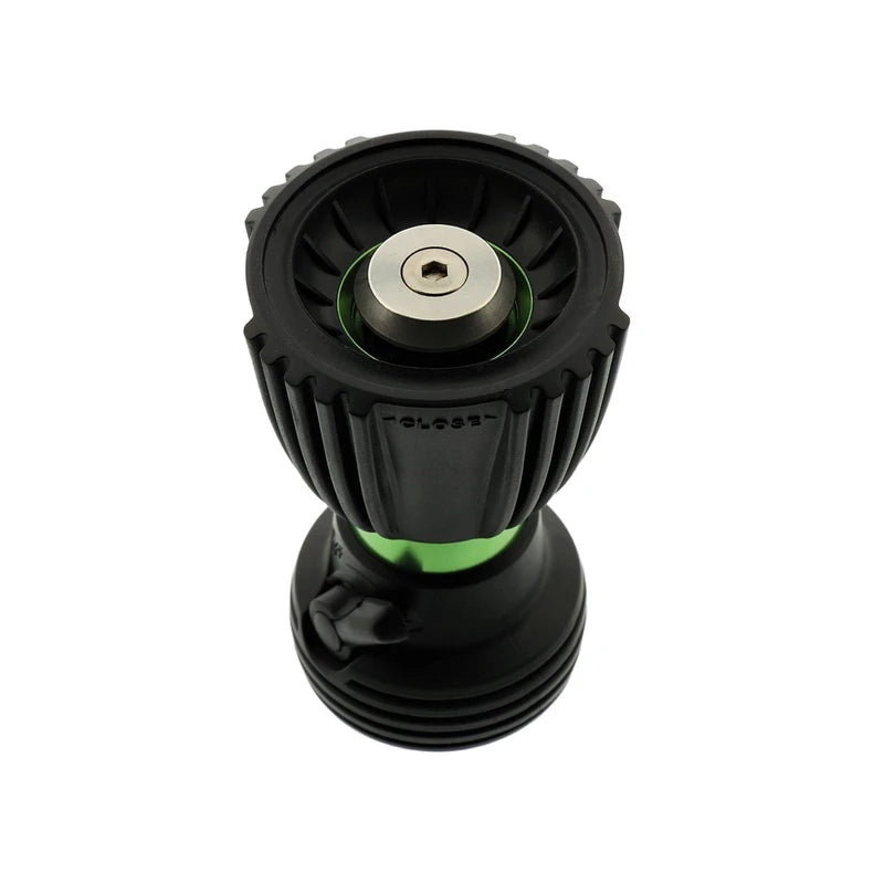 Ultimate Fireman’s Heavy Duty Water Hose Nozzle Featuring 5 Spray Patterns, Flow Control Valve & Two Way Shut-Off for Water Control - Hose Nozzle Sprayer for All Your Watering Needs - Sage Green