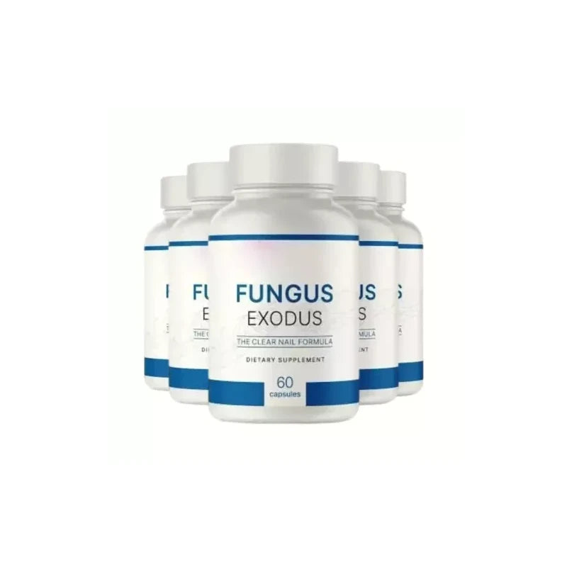 5-Pack Fungus Exodus Pills to Combat Toenail Fungus and Nail Health 300 Capsules