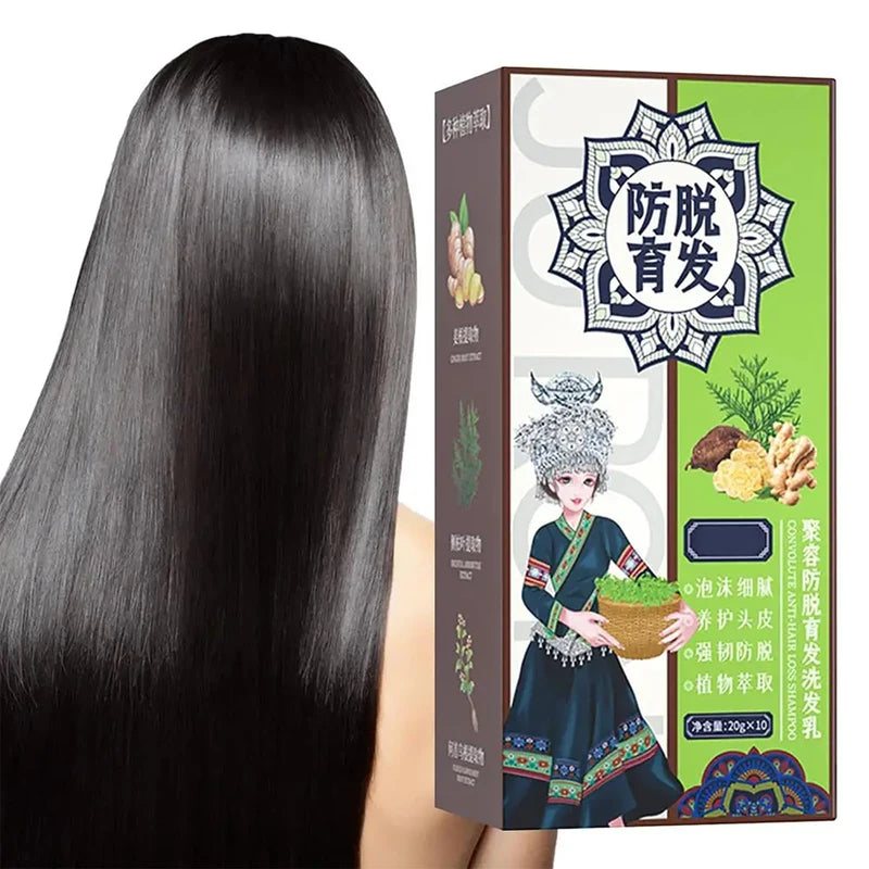 Ginger Anti Hair Loss Shampoo, Polygonum Multiflorum Ginger Plant Extract Anti-Hair Loss Hair Shampoo Ginger Hair Care Shampoo