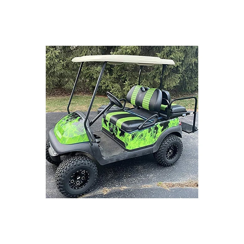 Club Car Precedent "STAPLE ON" Golf Cart Seat Cover (2 Stripe) Choose From 30 Colors, Custom Golf Cart Seat Covers, Handmade-Golf-Cart-Seat-Covers, Up To Par Covers