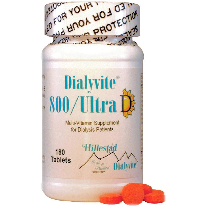 Dialyvite 800 Ultra D Multi-Vitamin Value Bottle (Renal Supplement) 180 Tablets