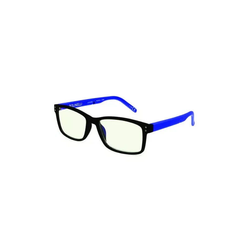 Eschenbach +0.00 Diopter Eschenbach Polinelli Reader - Blue / Black Plano - Blue Blockers