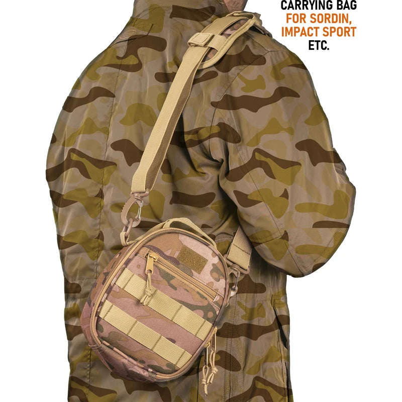 ACE Travel Case Sordin Supreme PRO X Earmuffs -Hearing Protection Carry Bag with Adjustable Shoulder Strap Multicam