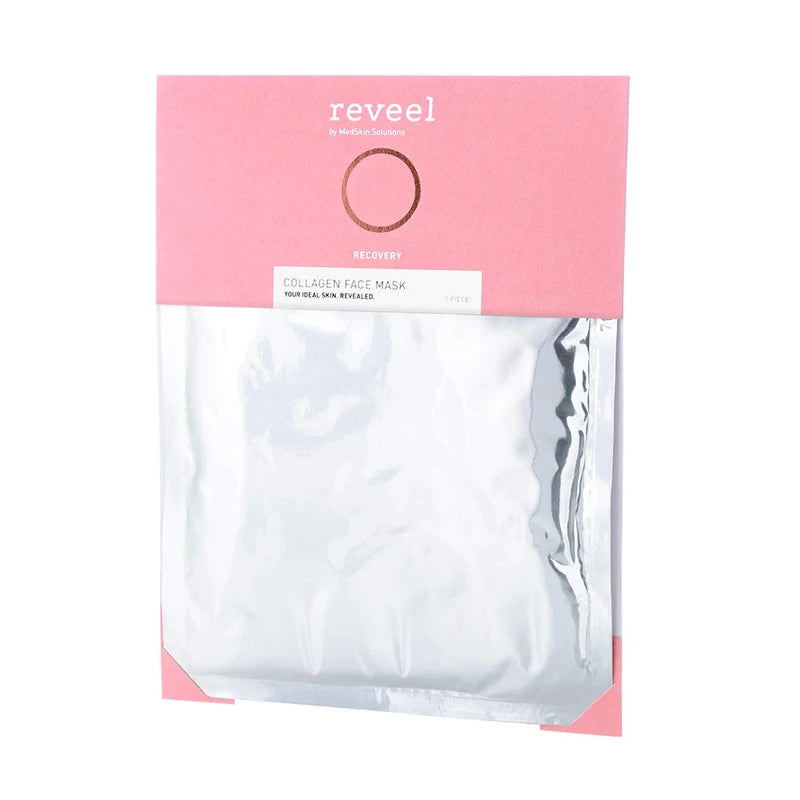 Collagen Face Mask by reveel - Facial Mask sheet with collagen for a soother & smoother skin – Collagen Mask to reduce fine lines & wrinkles for Women and Men