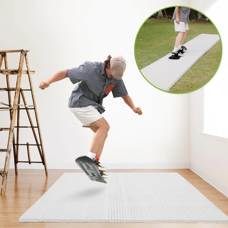 Matace Snowboard Training Mat – Interlocking Freestyle Ski & Snowboard Mat for Off-Snow Trick Practice, Perfect for Home Use Year-Round, Winter Sports Accessories, 2025 New Design,2 PCS Sample