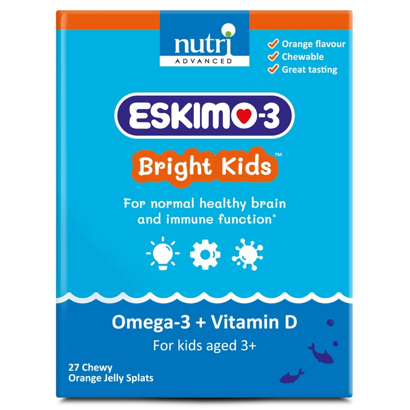 Eskimo-3 Bright Kids Fish Oil - Nutri Advanced - Jelly Splats 27 Servings
