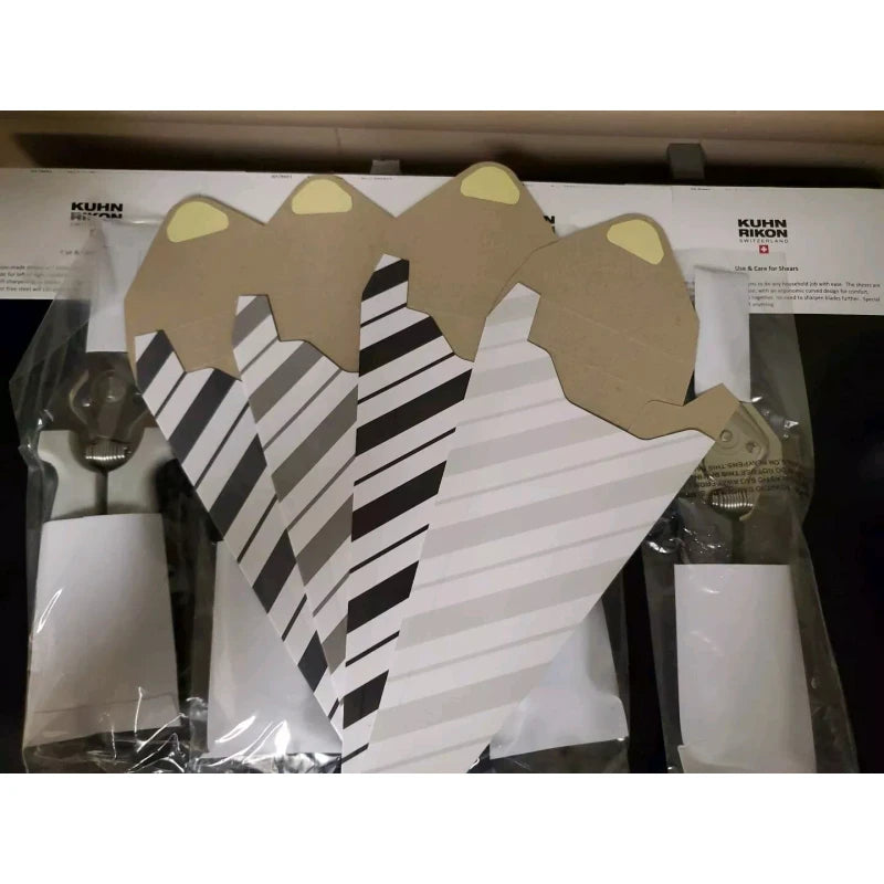 Kuhn Rikon Set of 4 Kuhn Rikon Classic Kitchen Shears Scissors Gray Scale Gift Boxes NEW