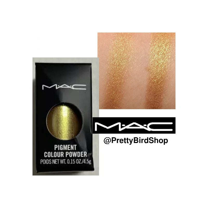 M·A·C MAC OLD GOLD pigment shadow shimmer metallic NIB hard to find