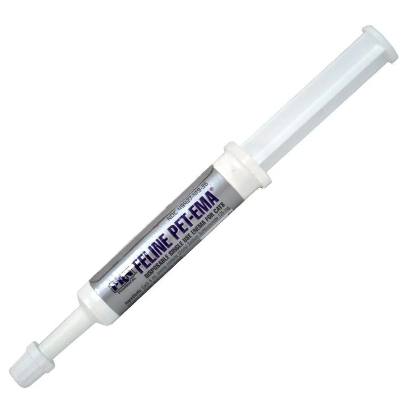 Pet-Ema Feline (6 mL) (3 Pack), Disposable Enema for Rectal Use in Cats by PRN Pharmacal Inc