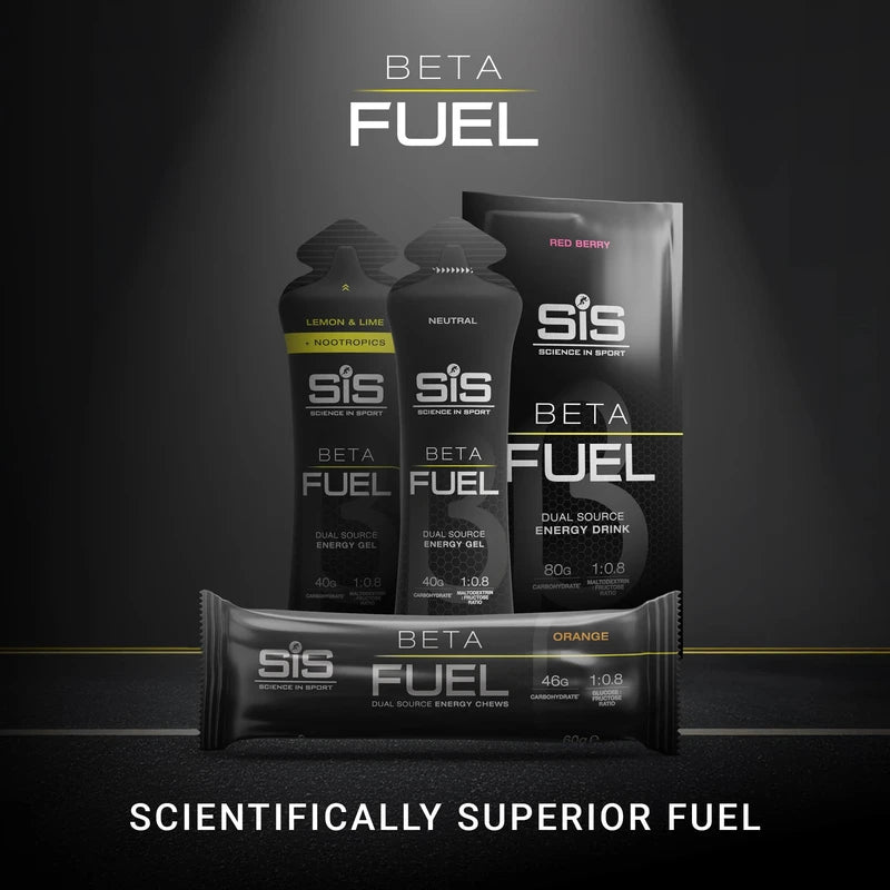 Science in Sport Beta Fuel Neutral | Dual Source Unflavoured Running Gels | 40g Carbs per 60ml Serving | Energy Gels for Endurance, Running and Cycling (6 Pack)