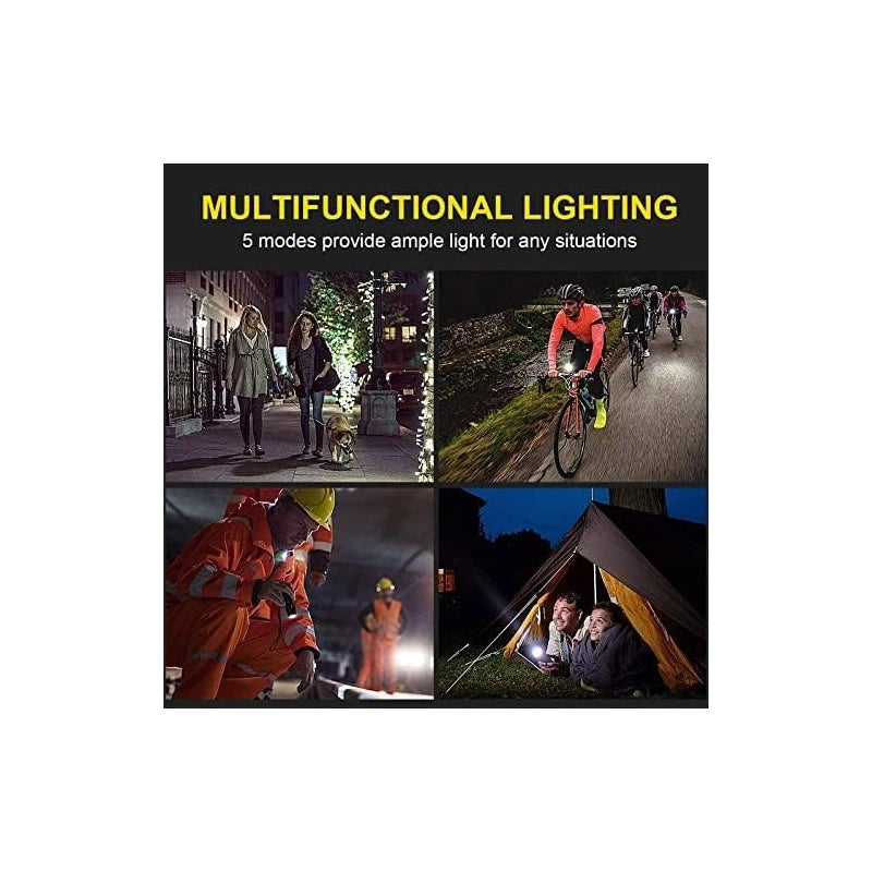 Lumitact G700 Led Torch Rechargeable Super Bright Led Tactical Flashlight 300000 Lumen Zoomable Handheld Torches for Camping Hiking Emergency