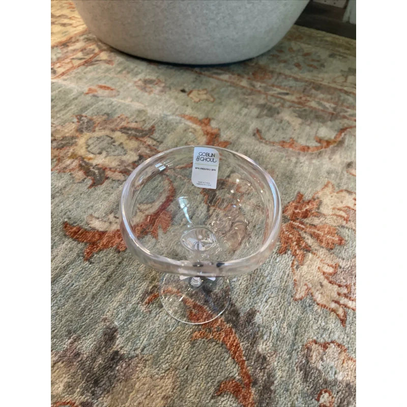 Goblin & Ghoul Halloween Ghost Wine Water Margarita Wine Clear Glass Acrylic Plastic VIRAL