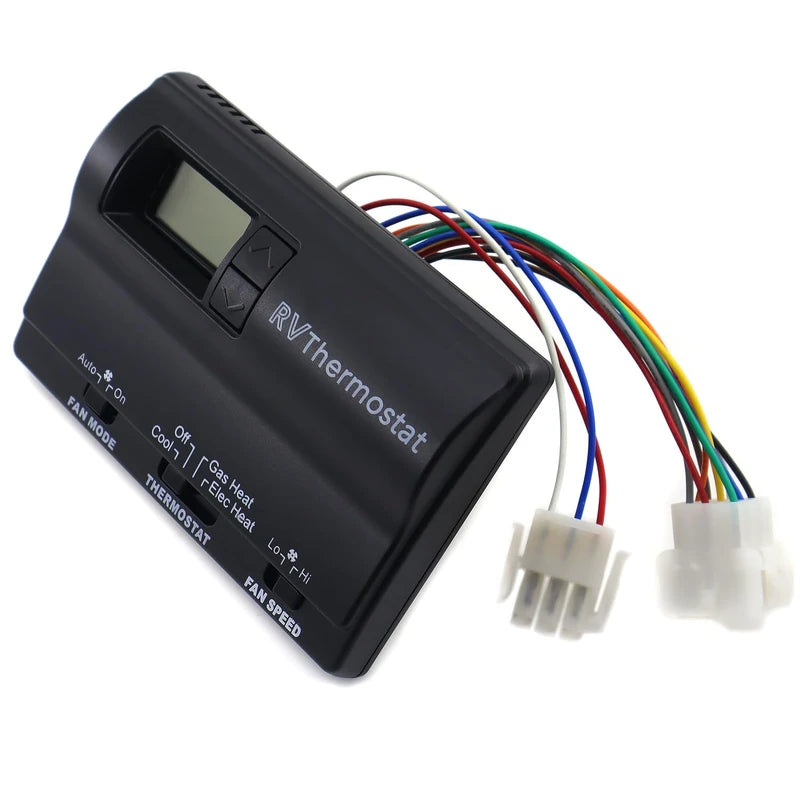 6536A3351 Digital Thermostat Compatible with Coleman-Mach, Two-Stage Digital Thermostat for Heat Pump & Gas Furnace,Wall-Mounted Black