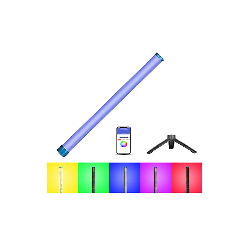 Sokani X25 RGB LED Video Light Wand Stick with APP Control for Video Photography Painting with Full Color Dimming Bi-Color 2800K-10000K Rechargeable Battery OLED Display for YouTube Tiktok