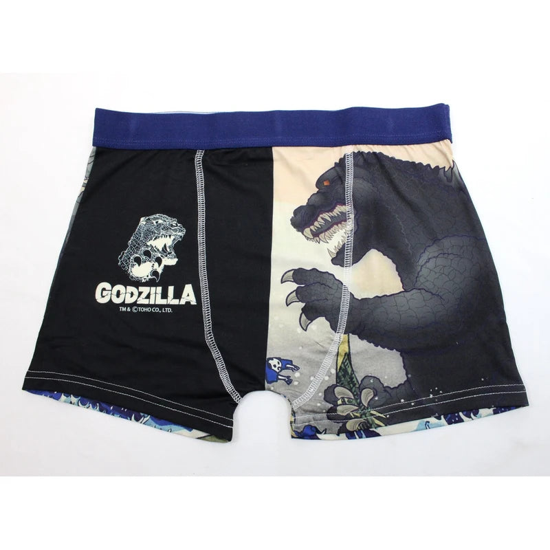 ゴジラ(GODZILLA)メンズ ボクサーパンツ 富嶽三十六景 大怪獣ノ図 ・M