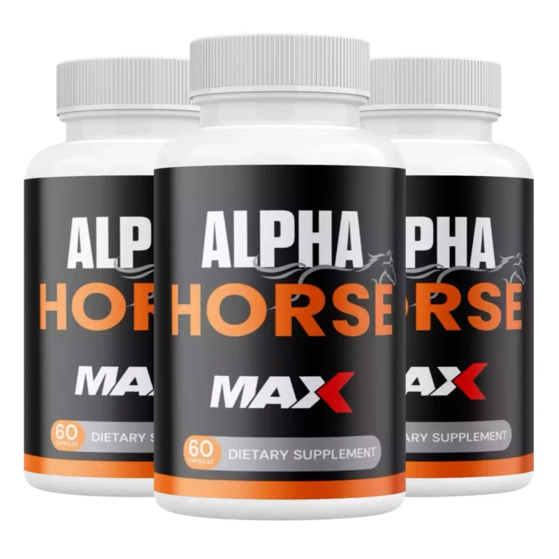 Unbranded Alpha Horse MAX Pills for ED Men Alpha Horse Male for ed & Vitality (3 Pack)