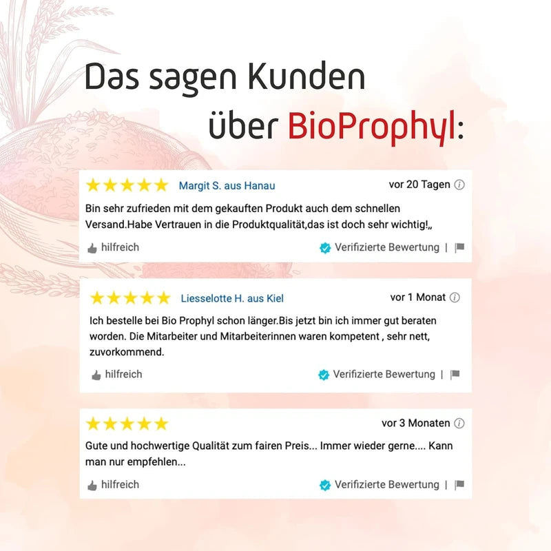 BioProphyl® Red Rice 2.5 mg Monacolin-K | 250 Vegetable Capsules for 8 Months | Citrinin Free