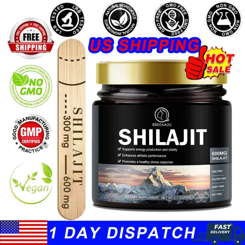 Bbeeaauu Organic 100% Pure Himalayan Shilajit, Soft Resin, Extremely Potent, Fulvic Acid