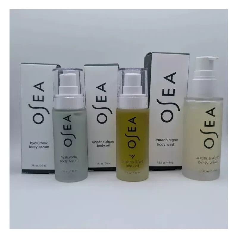 OSEA Body Bliss Trio Gift Set - Body Wash 1.5 oz - Body Serum & Oil 1.0 oz each