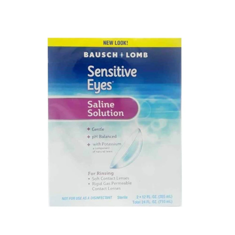 Bausch & Lomb Sensitive Eyes Plus, 12 Fl oz, Twin Pack