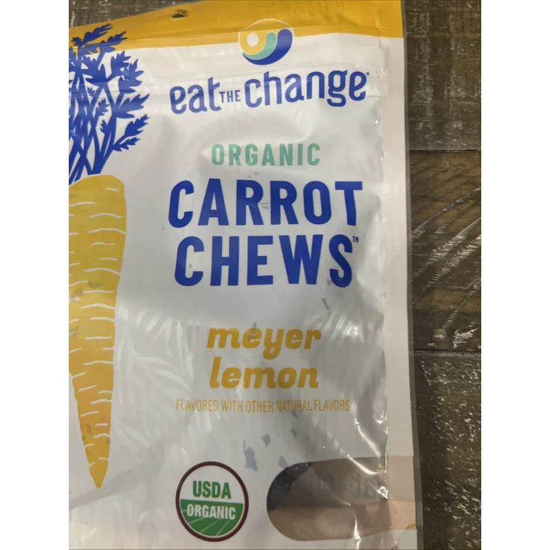 Eat The Change Organic Carrot Chews Meyer Lemon