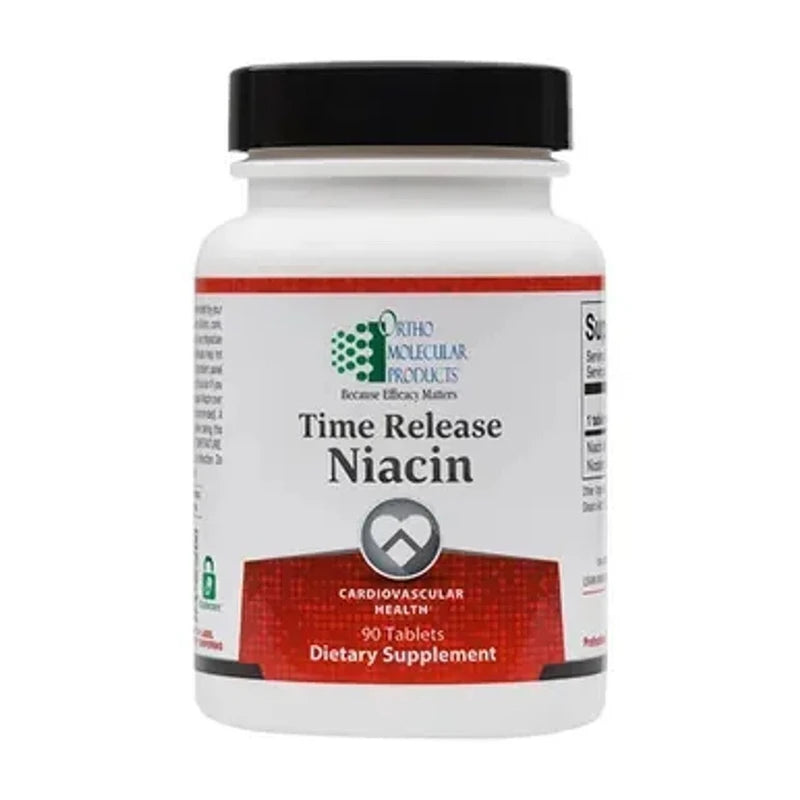 Ortho Molecular Time Release Niacin 90 Caps, Exp 3/26 Brand New Sealed