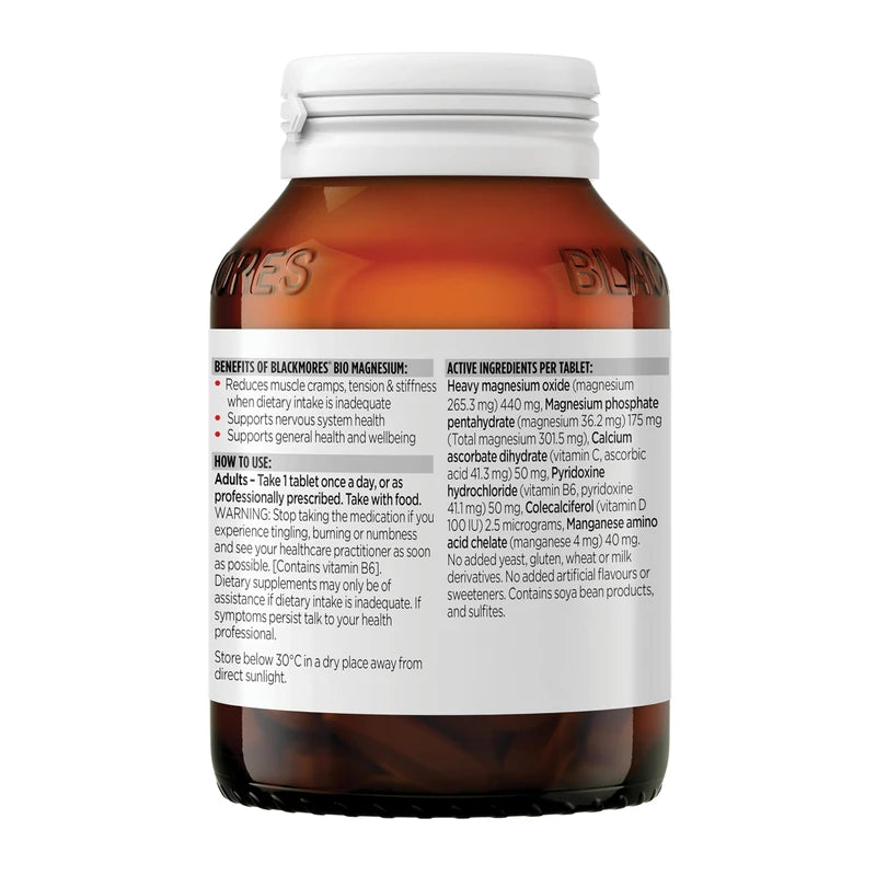 Blackmores Bio Magnesium (100 Tablets)