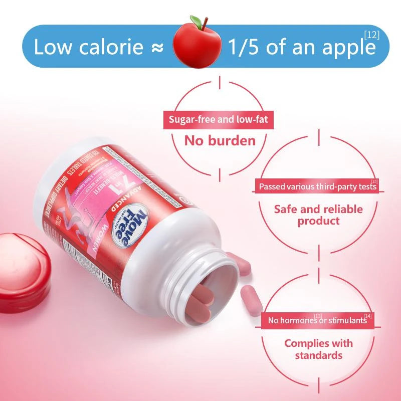 Move Free joint health 7-in-1 Glucosamine Chondroitin Plus Calcium Complex Vitamin Supplements for Women Multi-Vitamins + Multi-Glucosamine 120 Pills - Specification: Women's Glucosamine+Women's Glucosamine