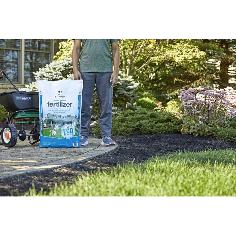 EcoScraps Slow-Release Fertilizer, Made with Recycled Nutrients and Organic Matter, Covers up to 2,500 sq. ft., 45 lbs.