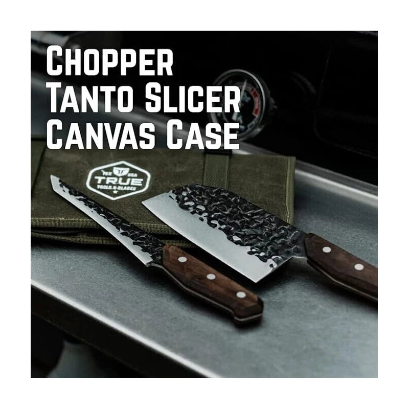 TRUE Primal Forge Knife Kit With Carrying Case | Butcher Knife Kit