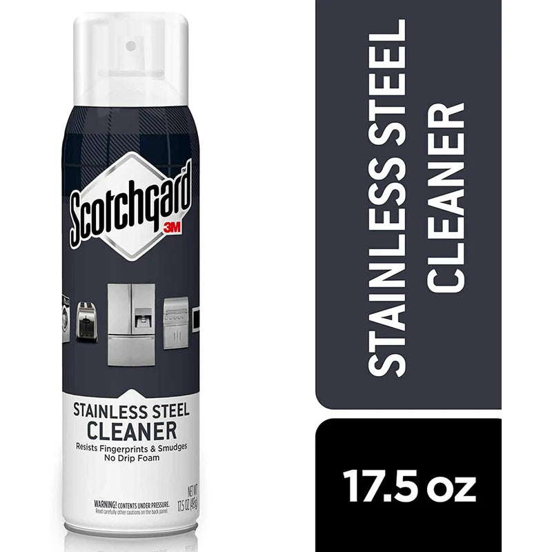 Scotchgard 7966-SG Stainless Steel Cleaner Resists Fingerprints & Smudges, No Drip Foam, 17 Oz, Original Version, 17 Fl Oz