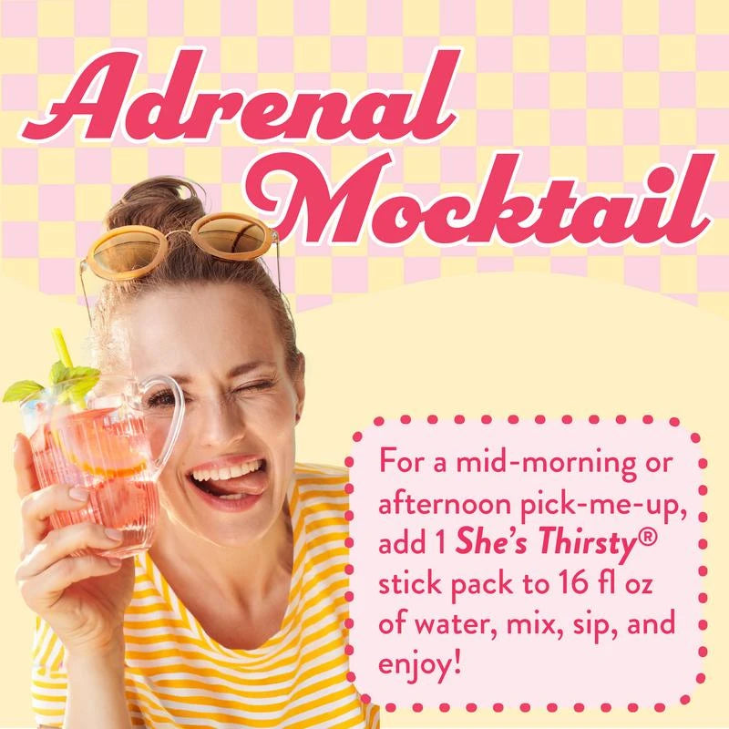 She’s Thirsty Adrenal Cocktail Powder - Legendairy Milk - Coconut Water Electrolytes Mix - No Sugar Added - Watermelon - Beverage, Drink