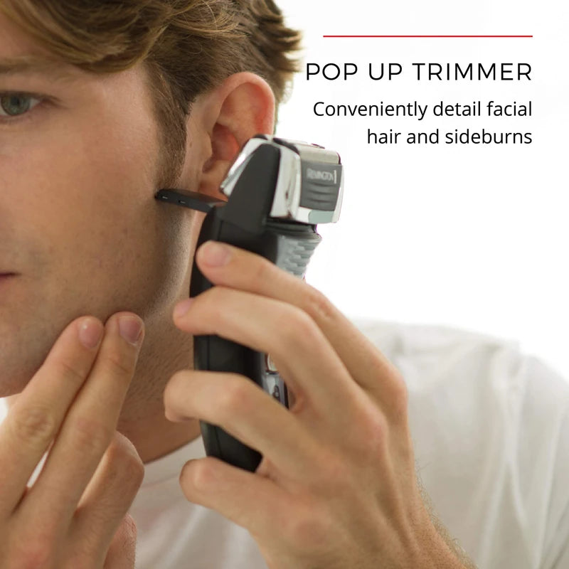Remington Remington F5 Power Series Foil Shaver, Electric Razor for Men, Cordless Rechargeable with Pop Up Trimmer, Pivot & FlexFoil Technology, Lightweight Handheld Design, Black