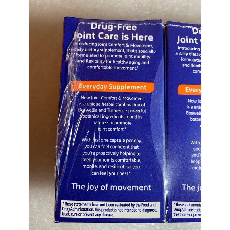 Unbranded 3 PACK Joint COMFORT & MOVEMENT Dietary 30 CAPSULES Each, 90 Total 07-2025