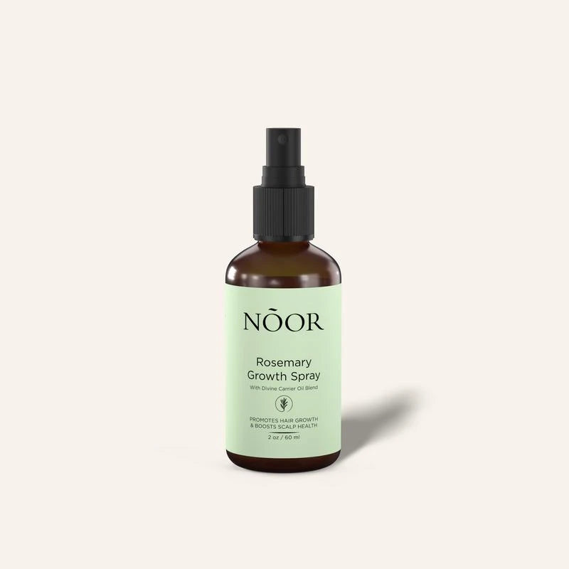 Noor Hair Rosemary Growth Spray - Hair Growth with Rosemary, Green coffee bean, Biotin, Cynatine Keratin, and MCT Oil from Palm Leaves - Thicker Hair - Scalp Itchiness Relief - 2 FL Haircare Nourishing