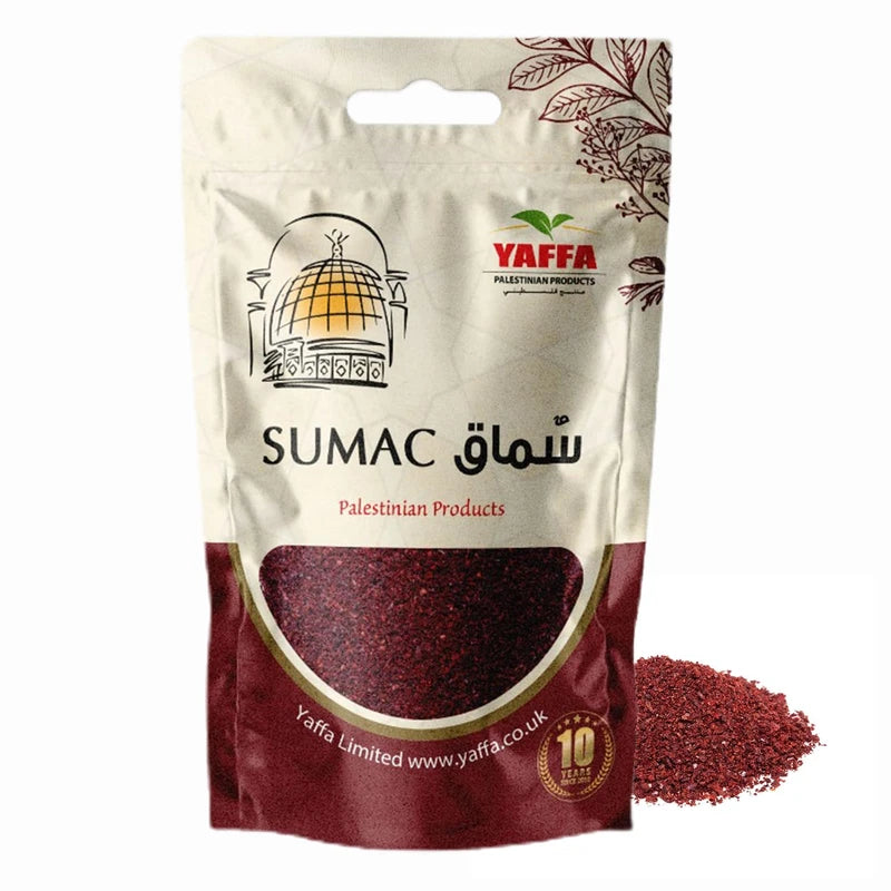 Yaffa Premium Ground Palestinian Sumac Spice Powder – 250g (Pack of 2) - Enhance Your Dishes with Traditional Flavours - Perfect for Cooking, Sprinkling or Just as a Herb to add That Tangy Taste