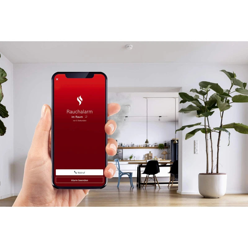 Bosch Smart Home Smoke Detector with app function (compatible with Apple Homekit)