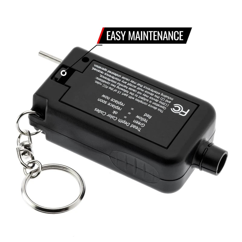 Accutire MS-48B Tire Pressure Gauge and Tread Depth Gauge, 5-99psi (psi, bar, kPa, kg/cm2, mm, in), 4-Pack