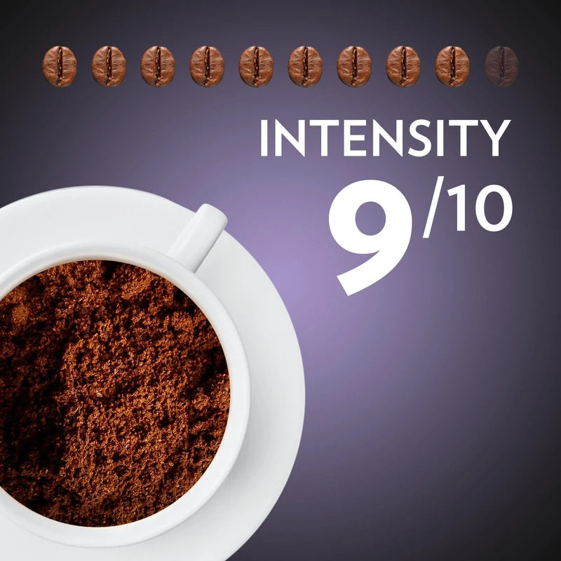 Lavazza, Espresso Barista Intenso, Coffee Ground, 2 x 250 g, Ideal for Moka Pots, with Aromatic Notes of Cocoa and Wood, Arabica and Robusta, Intensity 9/10, Medium Roasting