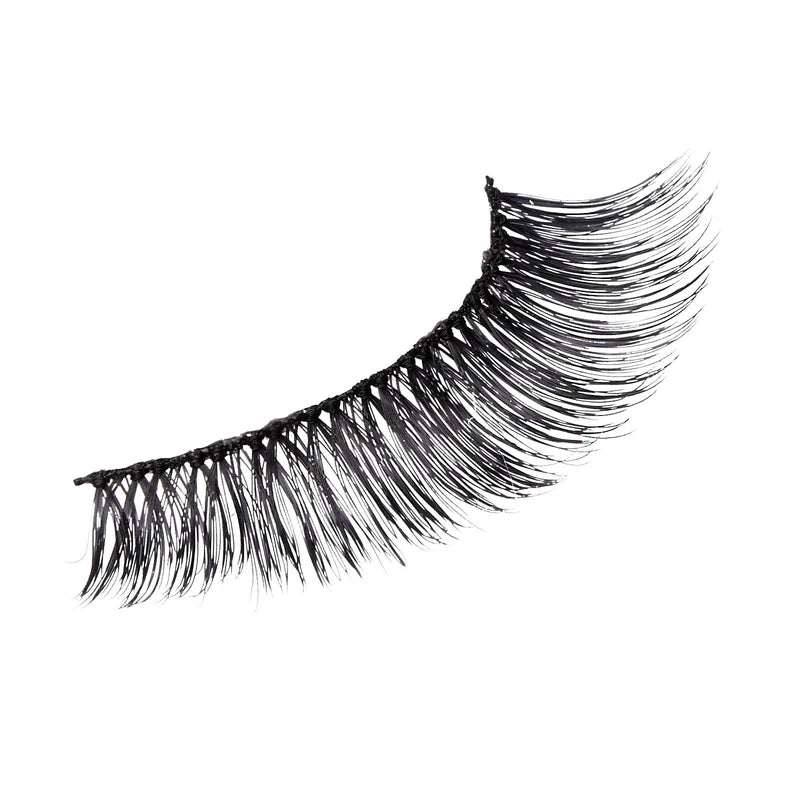 KISS Look So Natural Collection 2 Pairs of False Eyelashes Flirty Easy Wear Includes Eyelash Glue Duo Pack