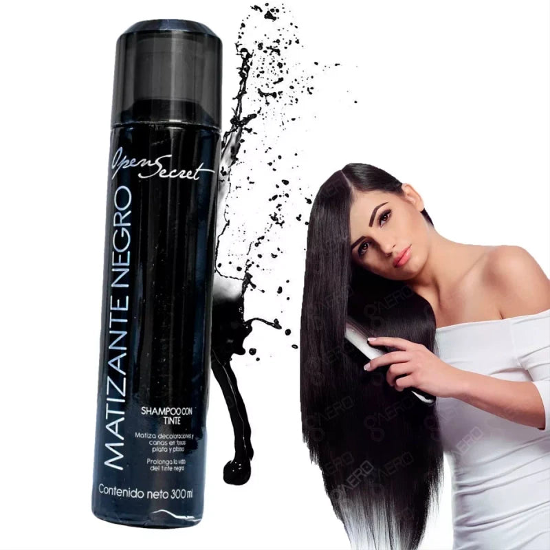 Open Secret Shampoo Matizante Negro Con Tinte Open Secret® 300 Ml