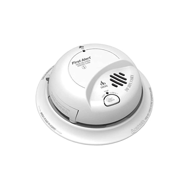 First Alert BRK SC9120LBL Hardwire AC Smoke and Carbon Monoxide Combination Alarm with 10 Year Sealed Battery Backup