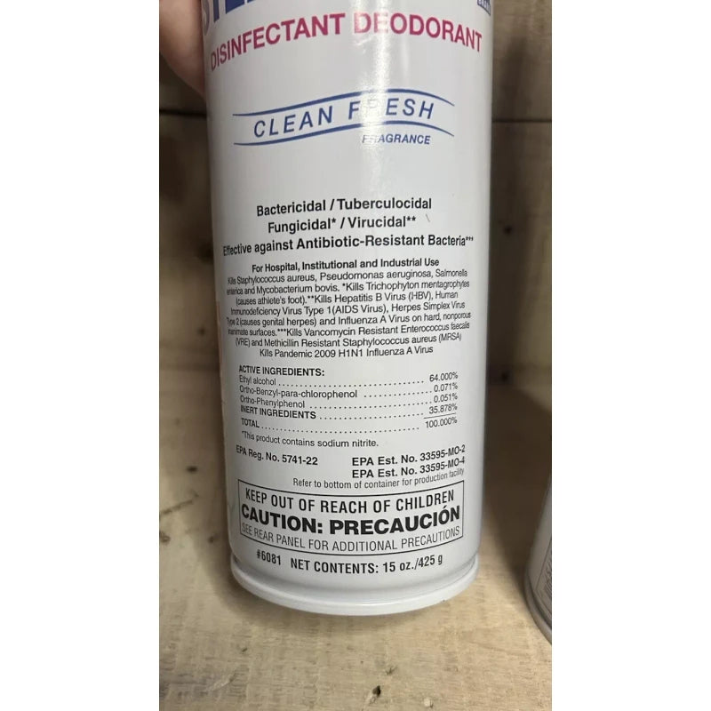 Spartan Steriphene II Disinfectant Deodorant Clean Fresh Qty. 3 - 15 oz ea (e)