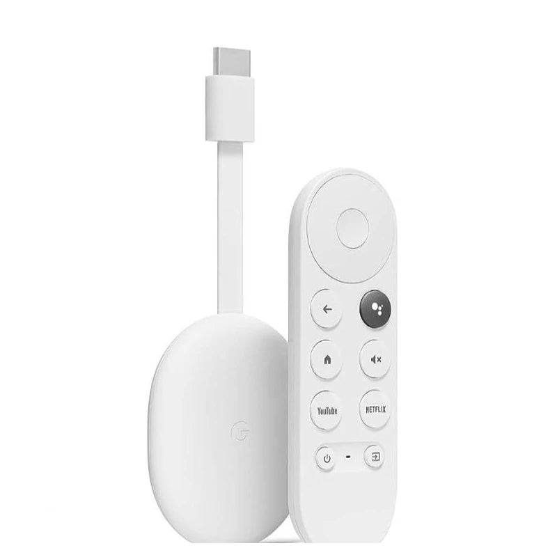 Google - Chromecast with Google TV (HD) - Streaming Stick Entertainment on Your TV with Voice Search - Watch Movies, Shows, and Live TV in 1080p HD - Snow - Specification: Default